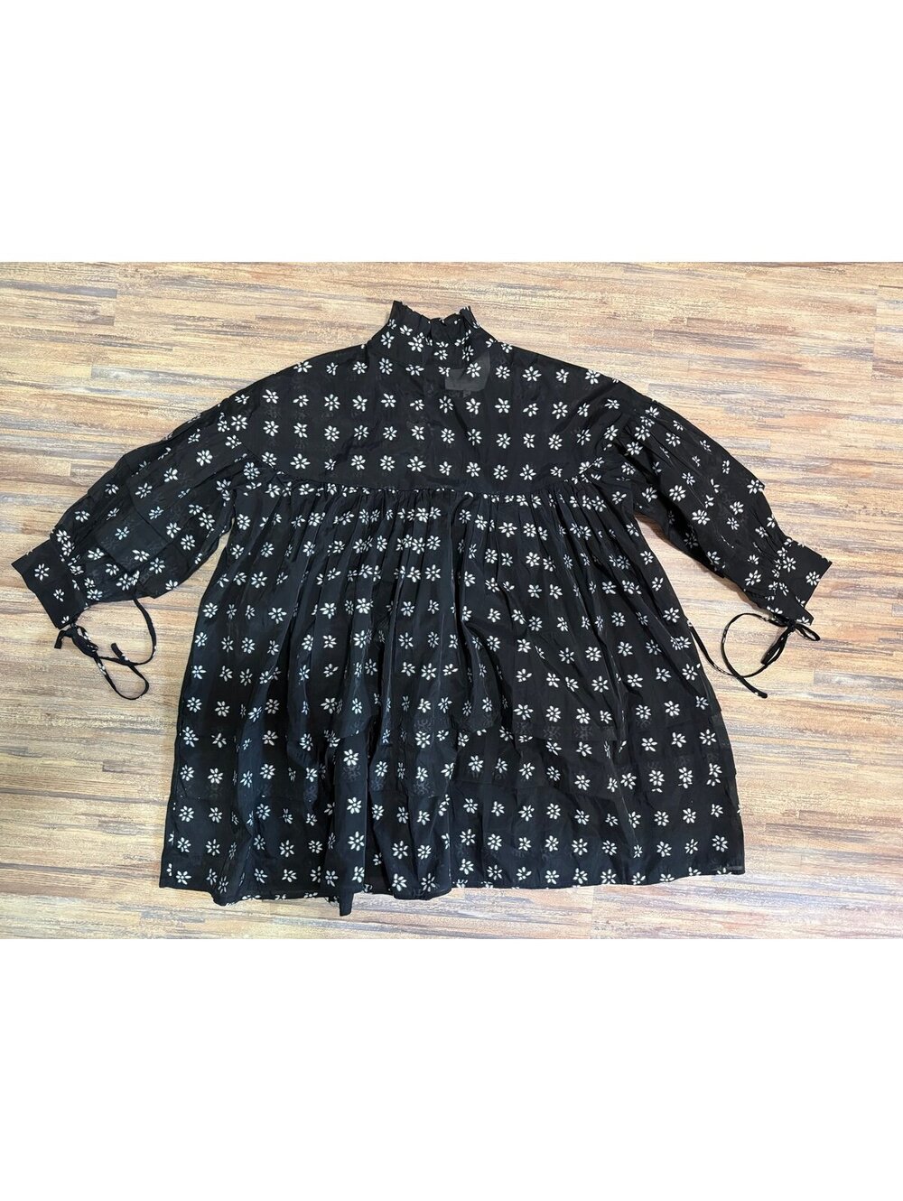 Dream by sister Jane oversized babydoll high neck bubble sleeve dress size M